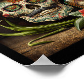 Mexican Sugar Skull Tequila Sombrero Cinco De Mayo Poster (Ecke)