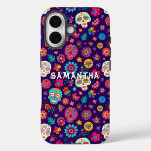 Mexican Sugar Skulls Muster iPhone / iPad Gehäuse 16 Hülle