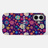 Mexican Sugar Skulls Muster iPhone / iPad Gehäuse Case-Mate iPhone Hülle (Rückseite (Horizontal))