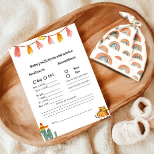 Mexican Taco Baby Vorhersage Baby Shower Game Card Einladung