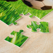 Mexican taco soccer player running across stadium puzzle (Seite)