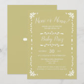 Mexican Talavera Baby Einladung (Vorne/Hinten)