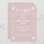 Mexican Talavera Baby Einladung (Vorne/Hinten)