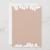 Mexican Talavera Boho Barro Brautparty Einladung (Rückseite)