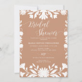 Mexican Talavera Boho Barro Brautparty Einladung (Vorderseite)