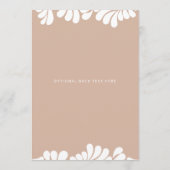 Mexican Talavera Boho Barro Brautparty Menükarte (Rückseite)