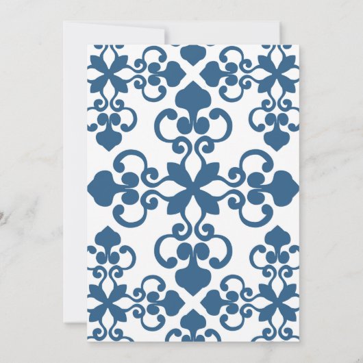 Mexican Talavera Bridal Dusche Einladung (Rückseite)