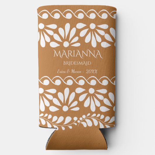 Mexican Talavera bridesmaiers Schenkungen personal Selters Dosenkühler (Rückseite)