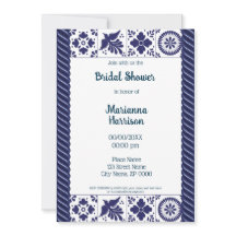 Mexican Talavera Design Bridal Dusche Einladung