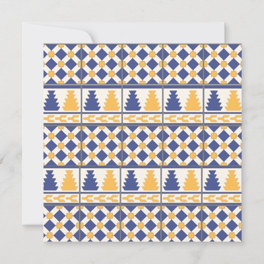 Mexican Talavera Design Bridal Dusche Einladung (Rückseite)