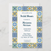 Mexican Talavera Design Bridal Dusche Einladung (Vorderseite)