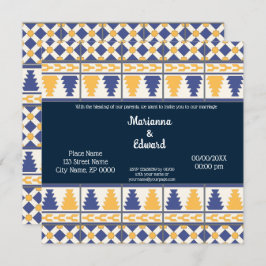 Mexican Talavera Design Wedding Einladung