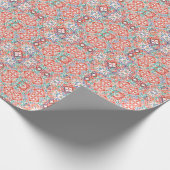 Mexican Talavera: Ethnic Tile Collage. Geschenkpapier (Ecke)