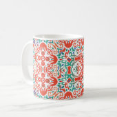 Mexican Talavera: Ethnic Tile Collage. Kaffeetasse (Vorderseite Links)