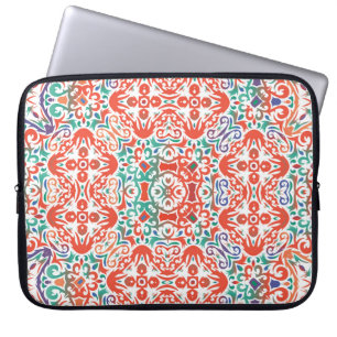 Mexican Talavera: Ethnic Tile Collage. Laptopschutzhülle