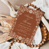 Mexican Talavera Floral Wedding Einladung