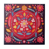 Mexican Talavera Hacienda Style Tile Azulejo Fliese (Vorderseite)