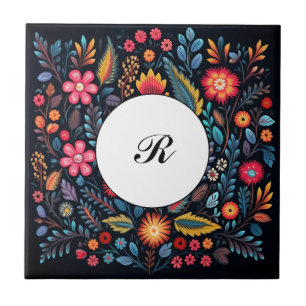 Mexican Talavera Hacienda Style Tile Letters Fliese