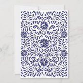 Mexican Talavera Hochzeit Einladung (Rückseite)