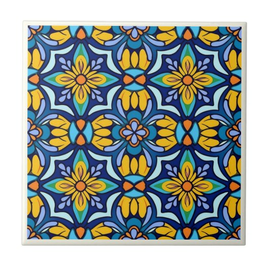 Mexican Talavera Keramik Tile Collection Fliese (Vorderseite)