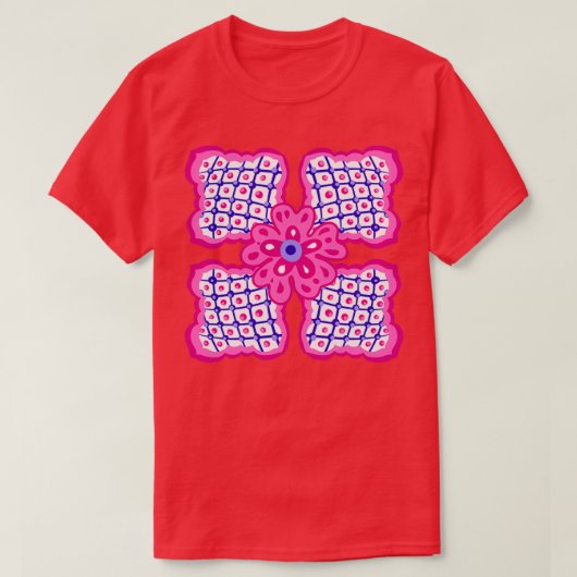 Mexican Talavera Keramik Tile Pattern T-Shirt (Design vorne)