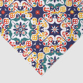 Mexican Talavera Pattern Seidenpapier (Ausschnitt)