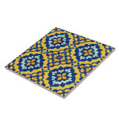 Mexican Talavera Spanish Azulejo Blue and Yellow Fliese (Seite)
