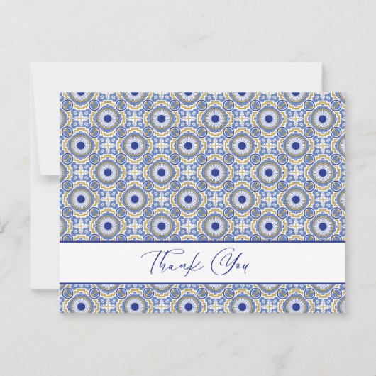 Mexican Talavera Spanish Wedding Danke (Vorderseite)