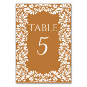 Mexican Talavera Terracotta Papado Picado Tischnummer (Vorderseite)