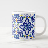 Mexican Talavera Terracotta Tile Design Nr. 10 Jumbo-Tasse (Rechts)