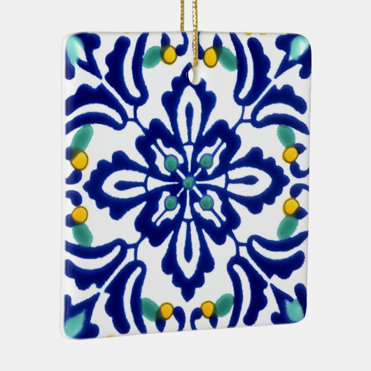 Mexican Talavera Terracotta Tile Design Nr. 10 Keramikornament (Rechts)