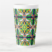Mexican Talavera Terracotta Tile Design Nr. 4 Milchtasse (Vorderseite)