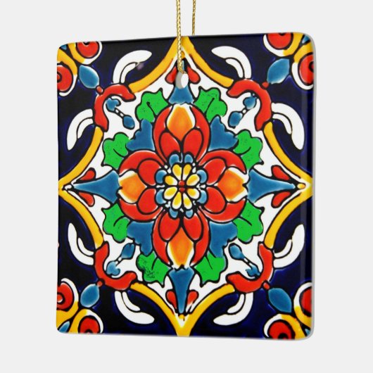 Mexican Talavera Terracotta Tile Design Nr. 5 Keramikornament (Links)