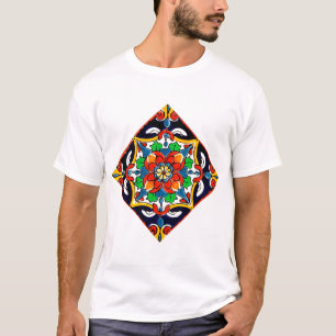 Mexican Talavera Terracotta Tile Design Nr. 5 T-Shirt