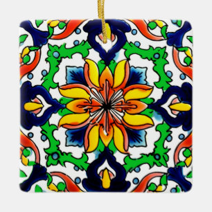 Mexican Talavera Terracotta Tile Design Nr. 6 Keramikornament