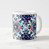 Mexican Talavera Terracotta Tile Design Nr. 9 Jumbo-Tasse (Vorderseite Rechts)