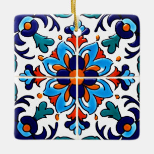 Mexican Talavera Terracotta Tile Design Nr. 9 Keramikornament