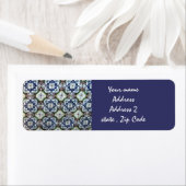 Mexican Talavera Tile Design-Adresseetiketten (Insitu)