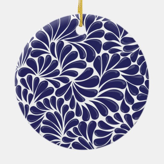 Mexican Talavera Tile Keramik Keramik Ornament (Hinten)