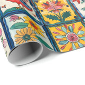 Mexican Talavera Tile Pottery Geschenkpapier (Rolleneckpunkt)