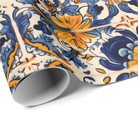 Mexican Talavera Tile Pottery Geschenkpapier (Rolleneckpunkt)