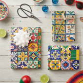 Mexican Talavera Tile Spanish Fiesta Geschenkpapier Set