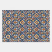 Mexican Talavera Tile Spanish Fiesta Geschenkpapier Set (Vorderseite 3)