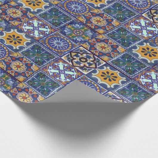 Mexican Talavera Tiles Geschenkpapier (Ecke)