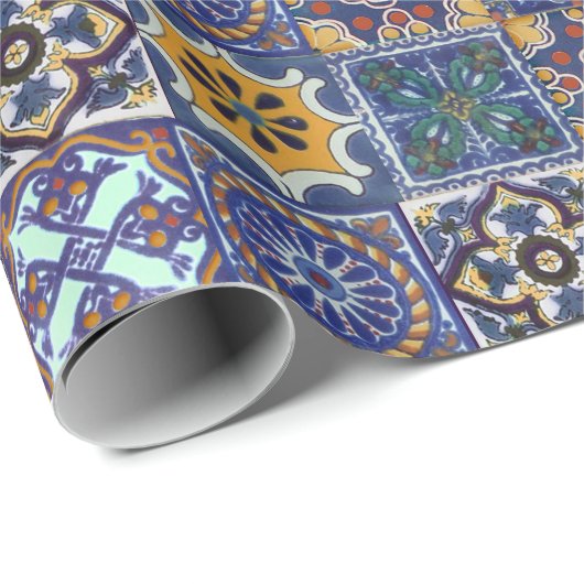 Mexican Talavera Tiles Geschenkpapier (Rolleneckpunkt)