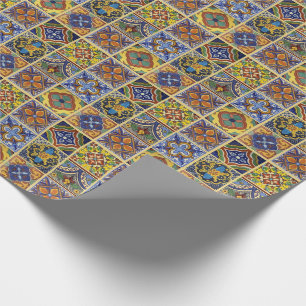 Mexican Talavera Tiles Geschenkpapier