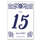 Mexican Talavera Tischnummer (Vorderseite)