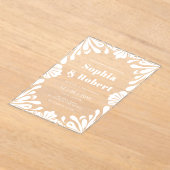 Mexican Talavera Wedding Acryleinladungen (Ablage )