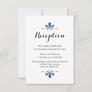 Mexican Talavera Wedding Card RSVP Karte