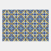 Mexican Talavera Wrapping Paper Geschenkpapier Set (Vorderseite 3)